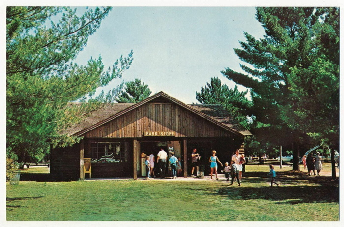 Hartwick Pines State Park - Old Postcard View (newer photo)